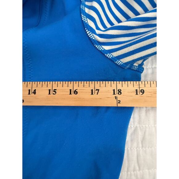 Lululemon Jacket Women's SZ 8 Blue Striped Full Zip Track Activewear Lightweight - Picture 6 of 11